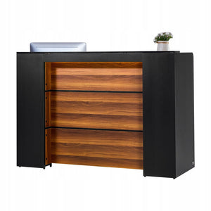 PROFESSIONAL VEVOR RECEPTION DESK RECTANGULAR RECEPTION COUNTER WITH LED
