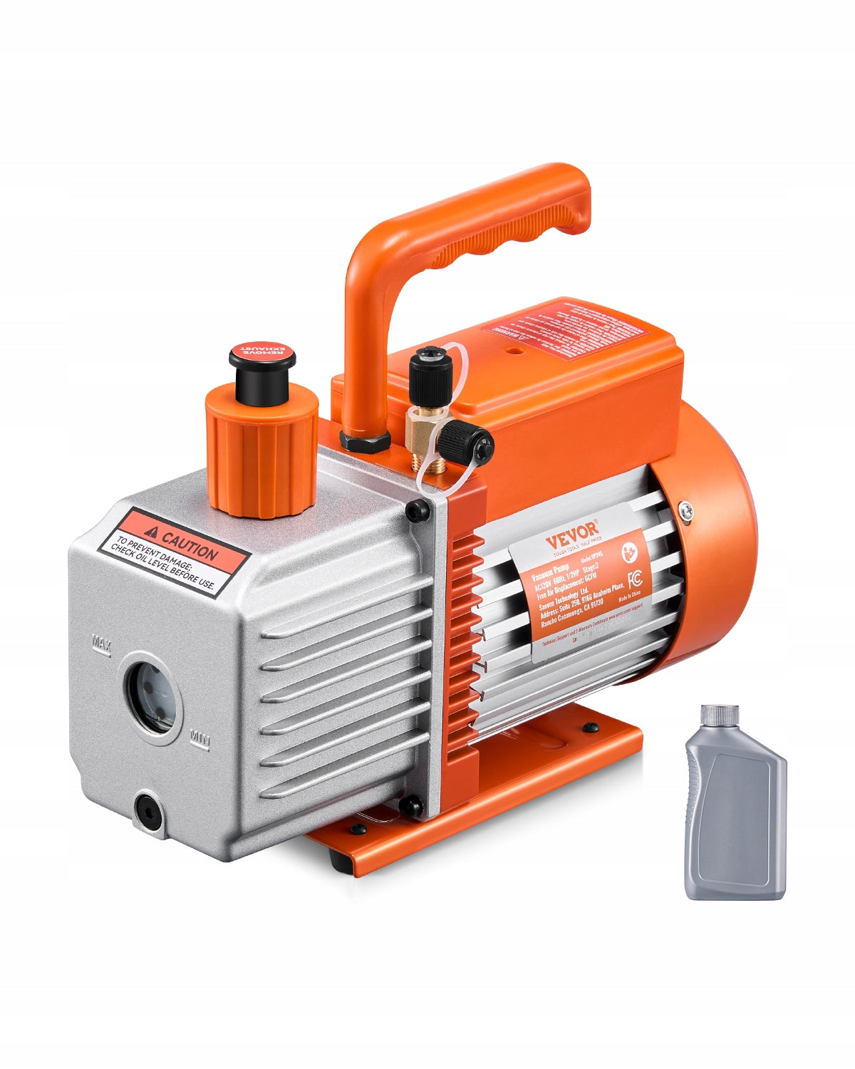 VEVOR TWO-STAGE VACUUM PUMP 6 CFM 370W FOR HVAC R134A R22 R410A