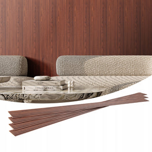 VEVOR ACOUSTIC PANEL SET OF 8, 2450X166MM, BLACK WALNUT, STRONG