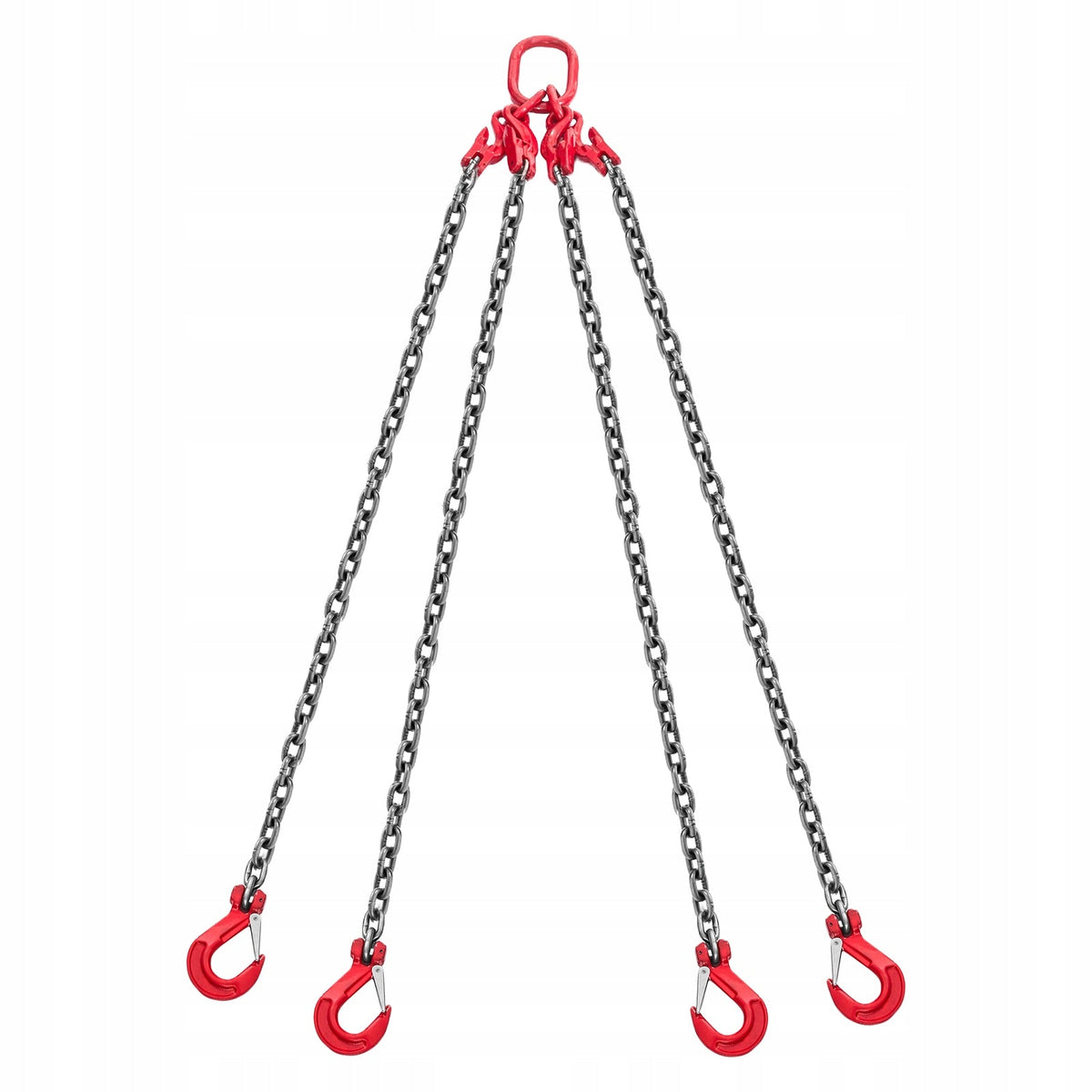 VEVOR 10 MM X 3 M G80 CHAIN SLING 10.4 T WITH 4 STRONG SOLID HOOKS