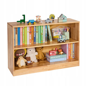 VEVOR 90 CM KIDS BOOKSHELF TWO-TIER TOY CABINET STRONG AND STABLE