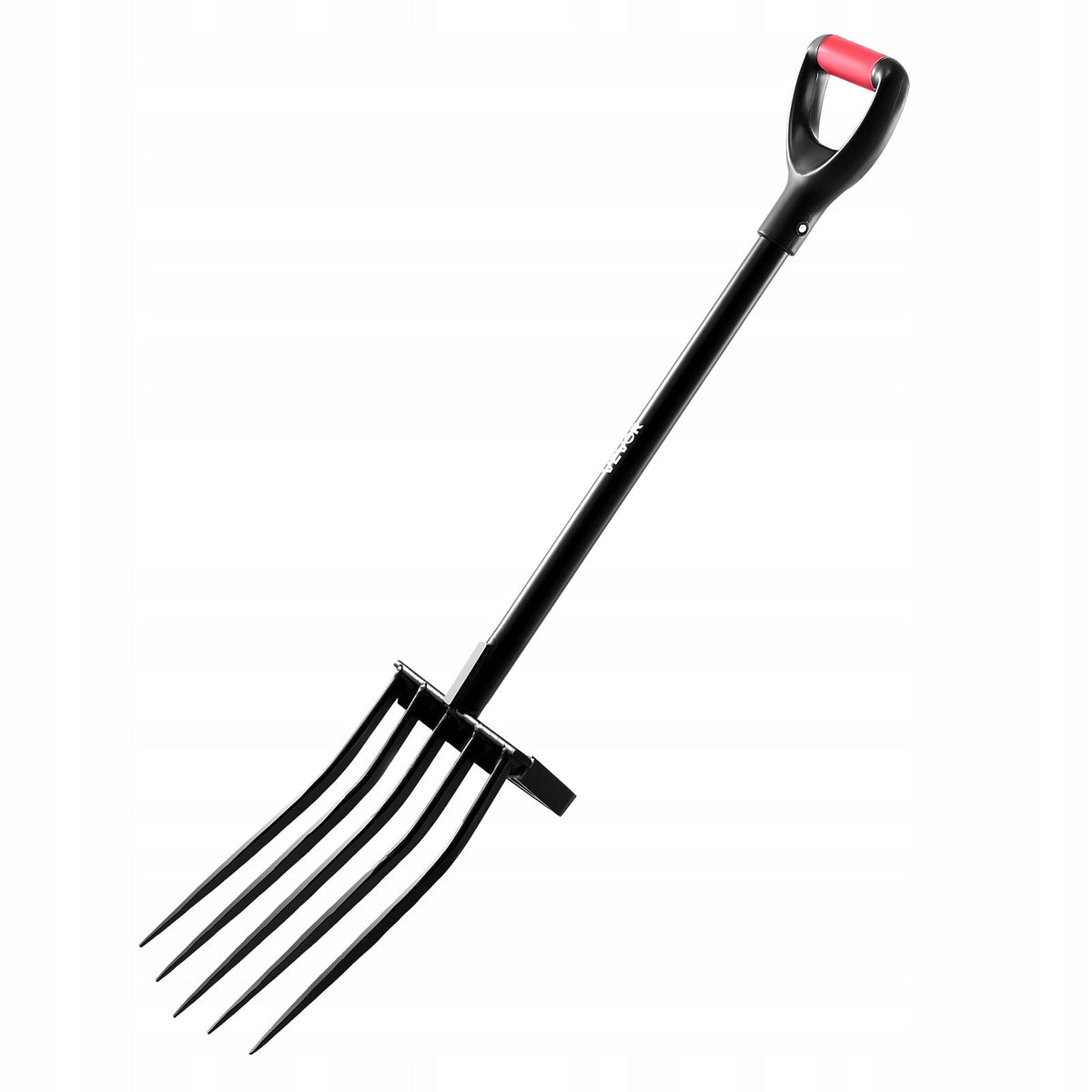 VEVOR 5-TINE MANURE FORK HEAVY DUTY GARDEN FORK WITH METAL HANDLE