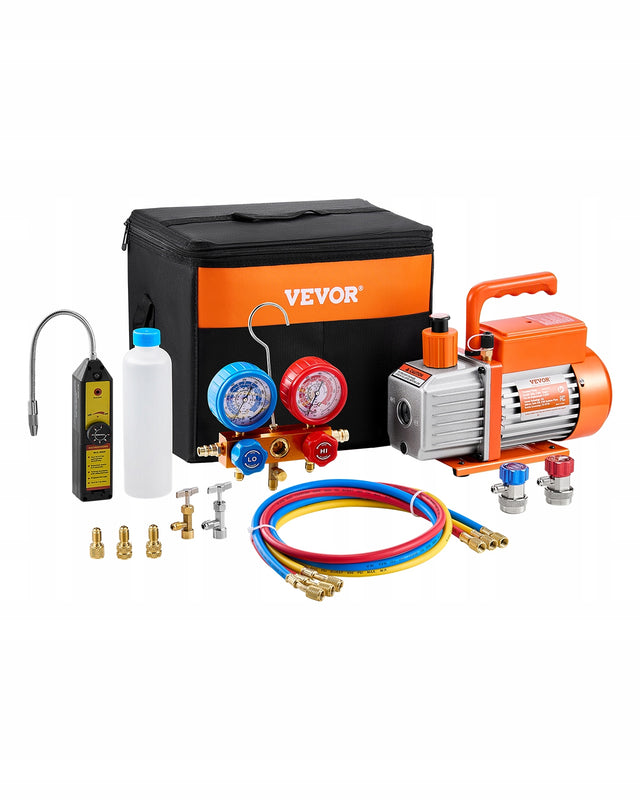 VEVOR PROFESSIONAL HVAC 4.5 CFM VACUUM PUMP AND MANIFOLD GAUGE SET