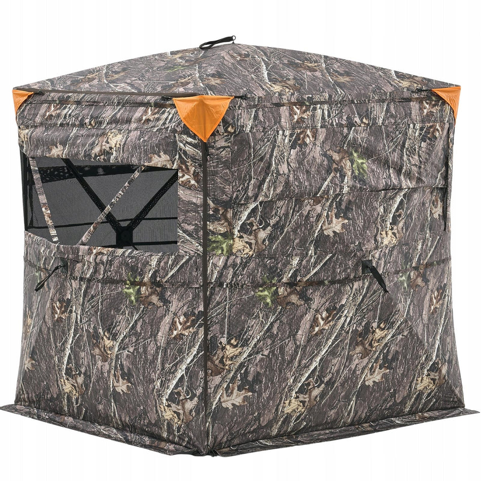VEVOR HUNTING BLIND FOR 2-3 PEOPLE, CLEAR CAMO, STURDY