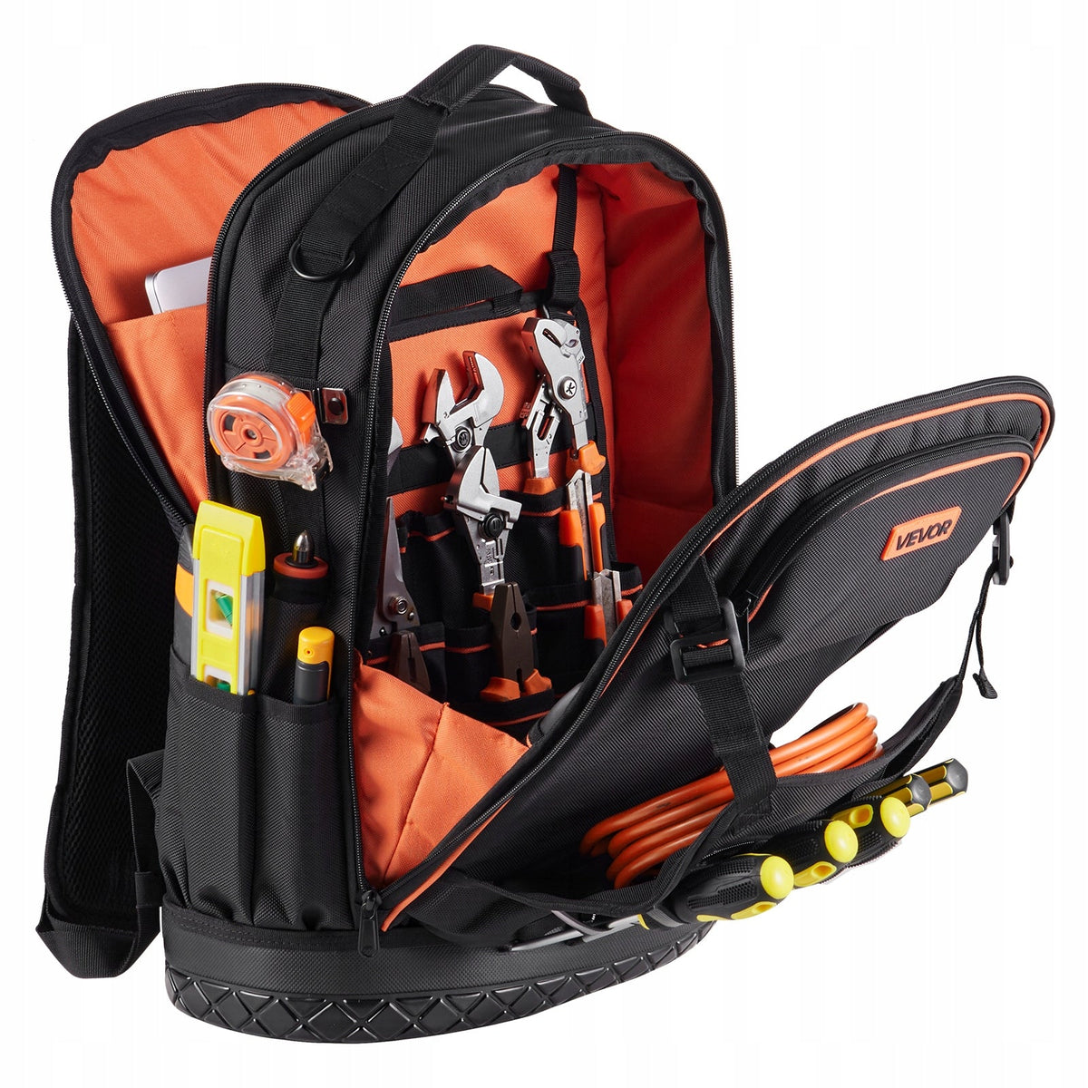 VEVOR TOOL BACKPACK 65 POCKETS 21-PIECE TOOL KIT HEAVY DUTY