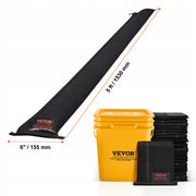 FLOOD BARRIERS VEVOR 10 PCS WITH BUCKET 1530X155MM STRONG