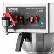 VEVOR 12-CUP COMMERCIAL DRIP COFFEE MAKER WITH 3 GLASS