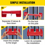 VEVOR ADJUSTABLE CONTAINER LOCK 25-45 CM HEAVY-DUTY STEEL