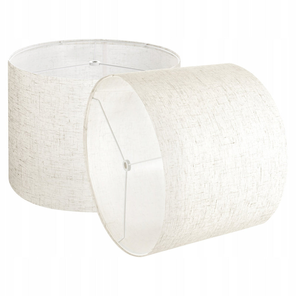 VEVOR DRUM LAMPSHADE 33X33X25 CM 2 PCS LINEN STRONG STEEL FRAME ELEGANT