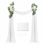 VEVOR Wedding Arch Flower Kit White Silk Flowers Drapes
