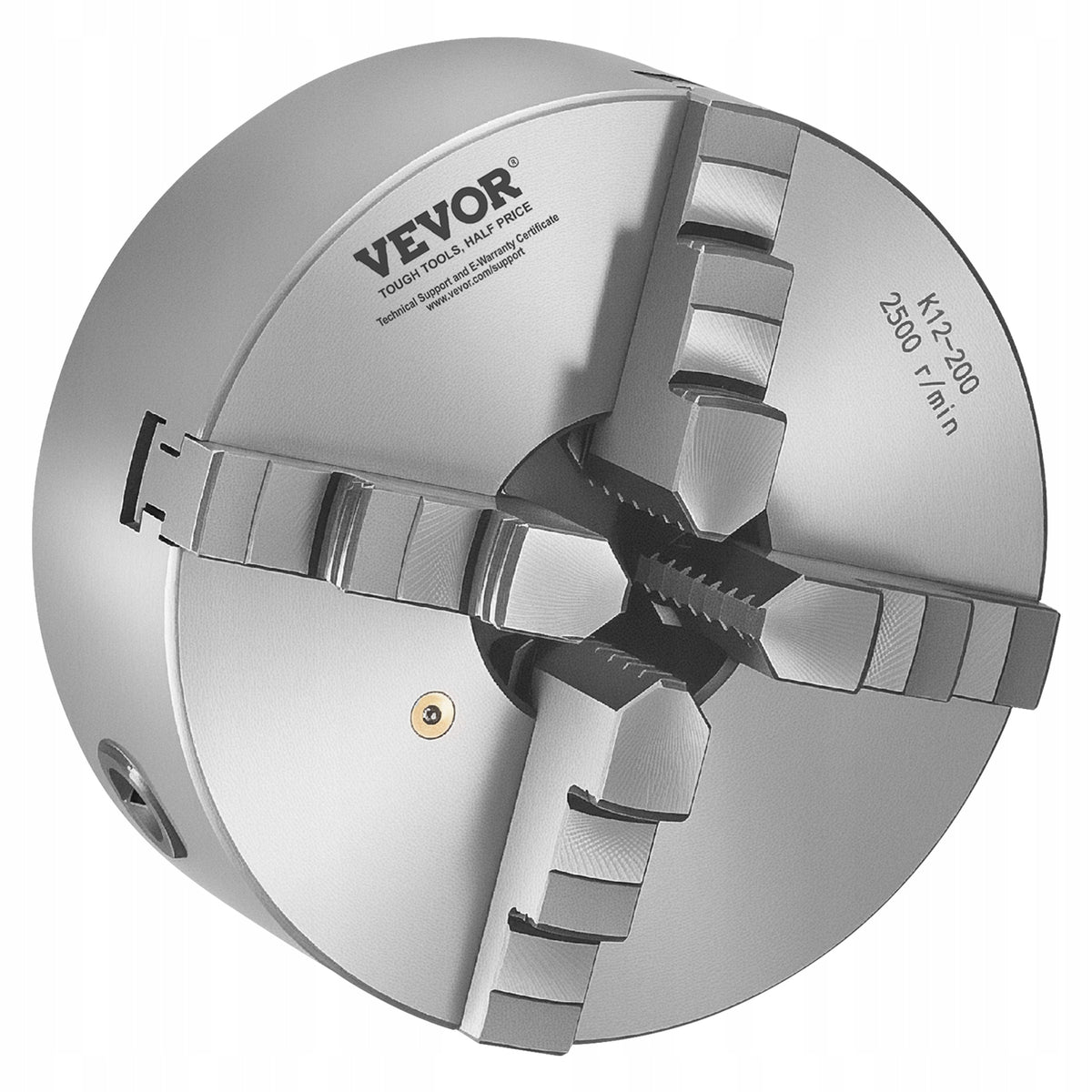 VEVOR 4-JAW LATHE CHUCK 200 MM SELF-CENTERING CAST IRON STRONG