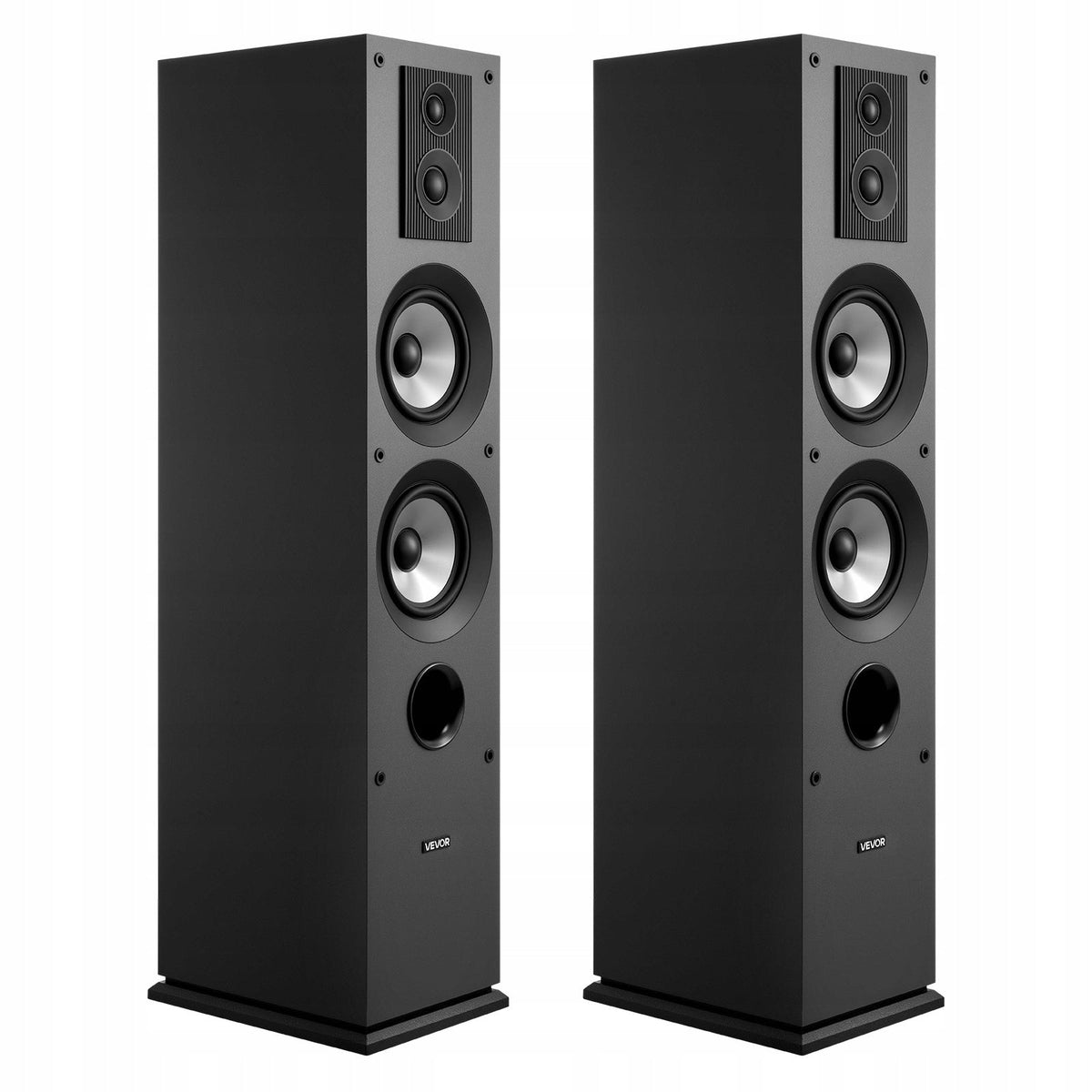 VEVOR PASSIVE 2X FLOORSTANDING 3-WAY SPEAKERS 145W POWERFUL BASS MDF