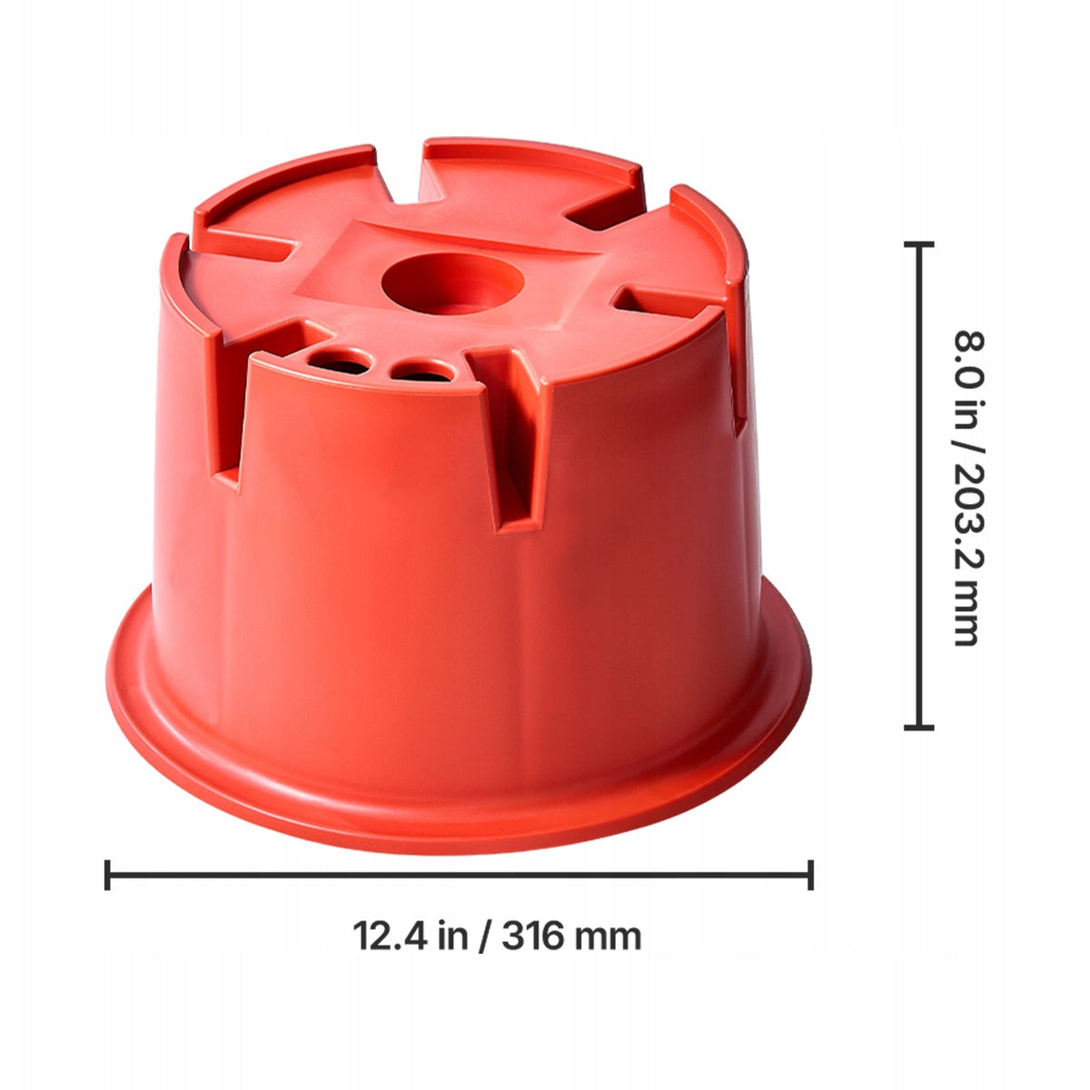 VEVOR HEAVY DUTY 6-PACK TRAILER JACK BLOCK SET 203.2MM 908KG 2 PADS