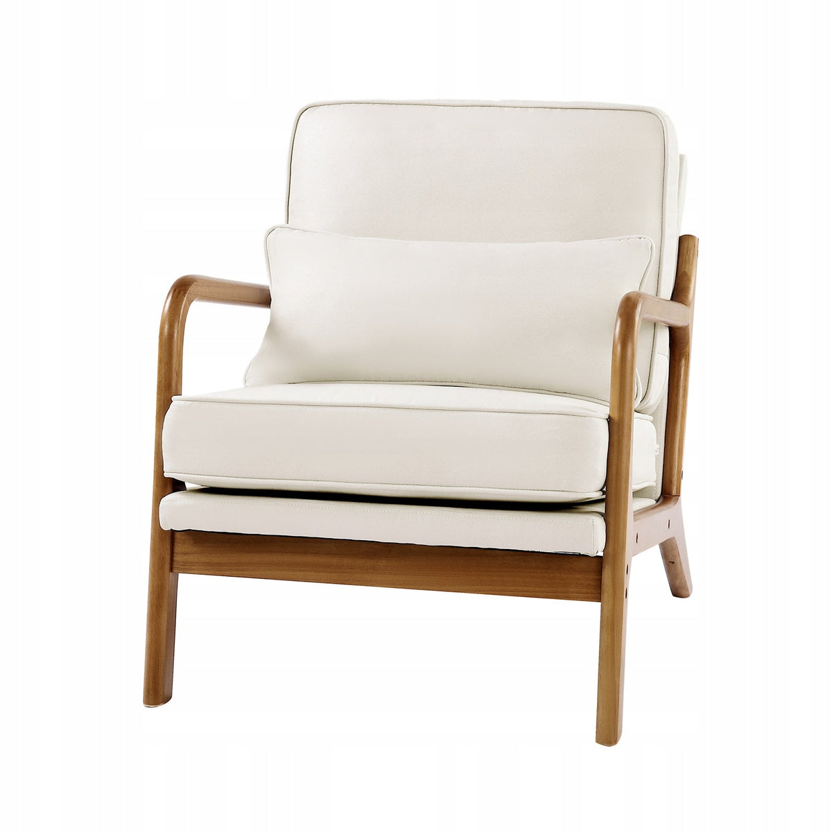 VEVOR PREMIUM ACCENT CHAIR WOODEN FRAME LINEN 150KG COMFORT