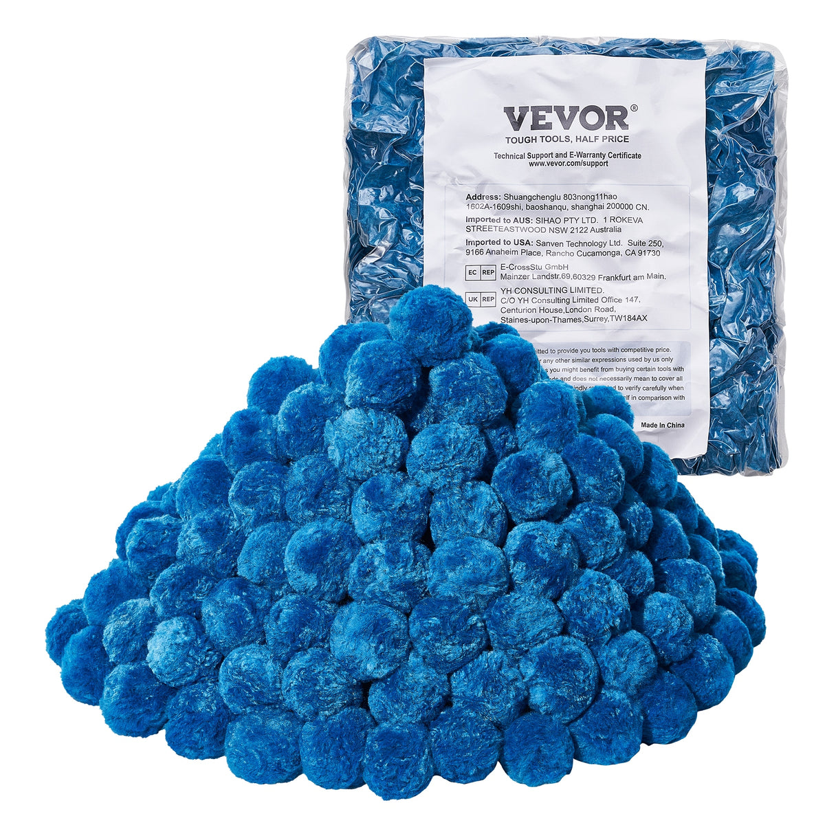 VEVOR FILTER BALLS FOR SAND FILTERS 1.42 KG PREMIUM BLUE