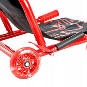 VEVOR DRIFTER TRIKE THREE-WHEELED SCOOTER 60 KG ADJUSTABLE STRONG RED
