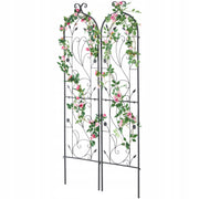 VEVOR SET OF 2 RUSTPROOF METAL TRELLISES 38X152 CM FOR PLANTS