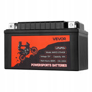 VEVOR 12V 4Ah Lithium Iron Phosphate Motorcycle Battery Powerful