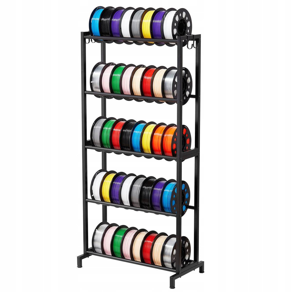PROFESSIONAL FILAMENT STORAGE RACK 5 LEVELS VEVOR BLACK