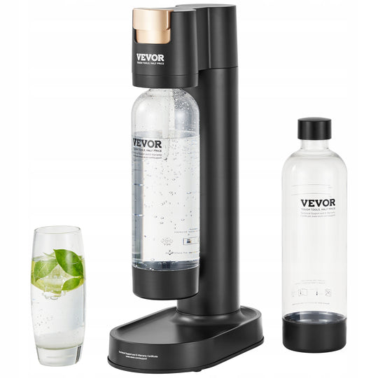 VEVOR SODA MAKER SPARKLING WATER MACHINE FOR HOME USE WITH 2 BPA-FREE PET BOTTLES