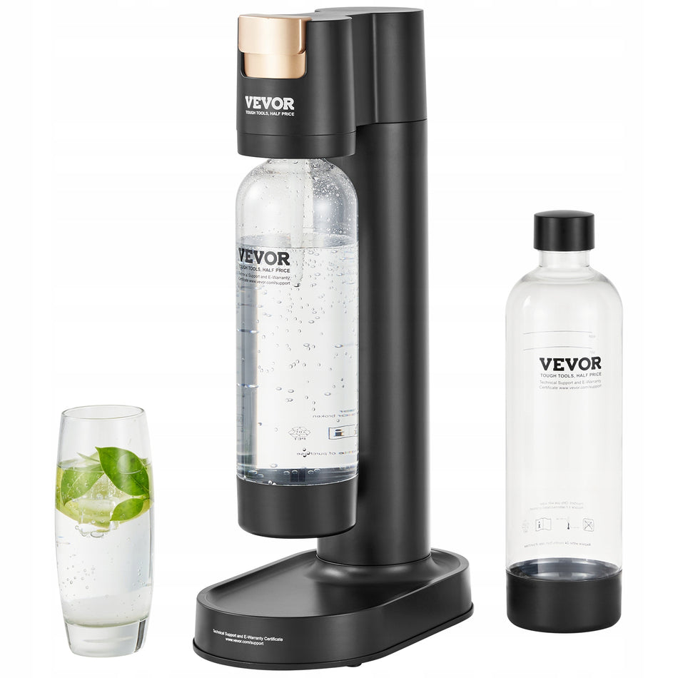 VEVOR SODA MAKER SPARKLING WATER MACHINE FOR HOME USE WITH 2 BPA-FREE PET BOTTLES