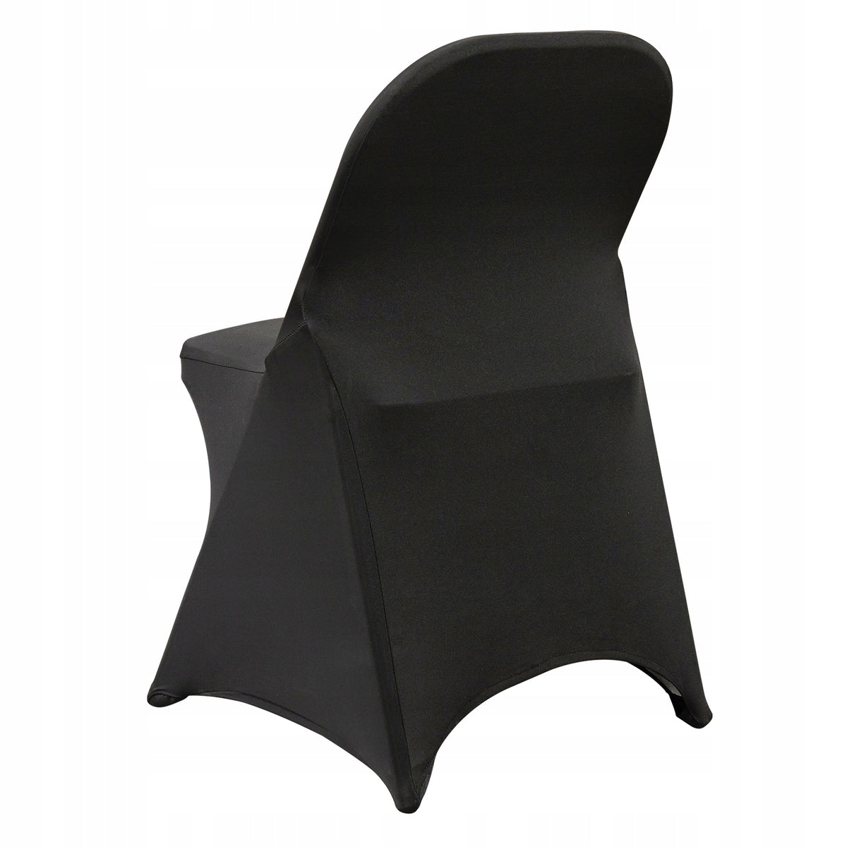 VEVOR 50 PCS FOLDING CHAIR COVERS ELASTIC SPANDEX BLACK