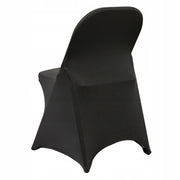 VEVOR 50 PCS FOLDING CHAIR COVERS ELASTIC SPANDEX BLACK