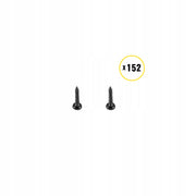 VEVOR TERRACE BALUSTERS 76 PCS METAL SPINDLES ALUMINUM BLACK STRONG