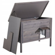 STURDY WOODEN CAT HOUSE VEVOR OUTDOOR 870X535X690 MM GREY