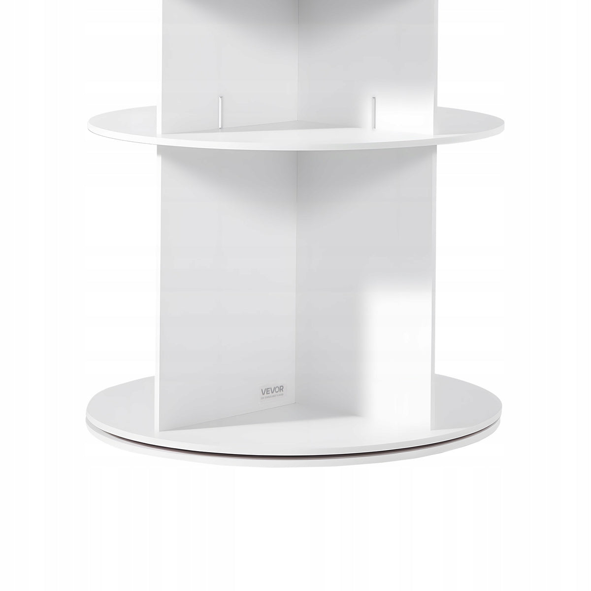 SOLID VEVOR 360 ROTATING SHOE RACK 6 TIERS FOR 24 PAIRS WHITE