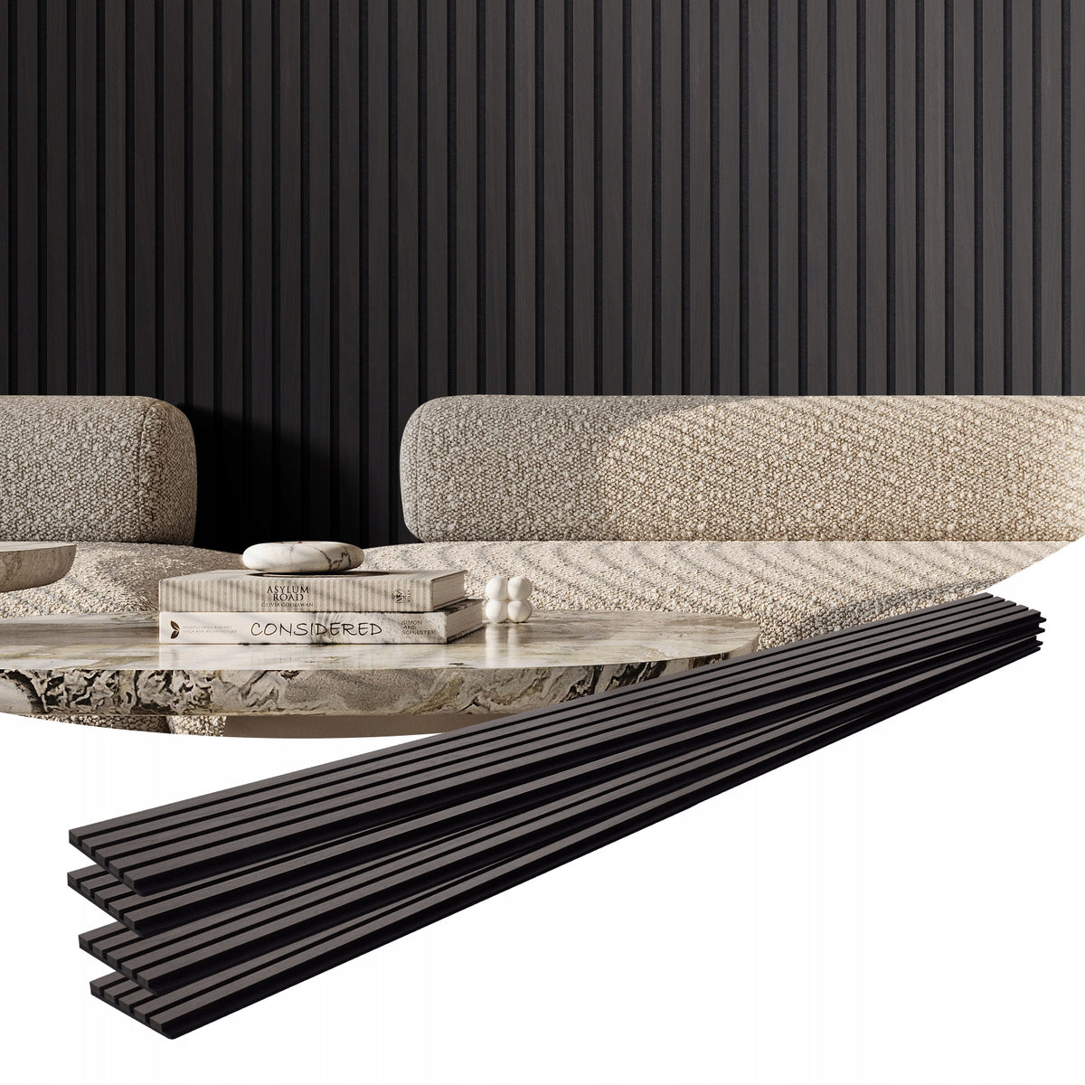 VEVOR PROFESSIONAL ACOUSTIC PANELS 2400X200MM WALL PANELS BLACK OAK