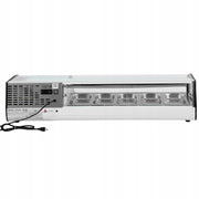 VEVOR 52 l refrigerated sushi display case, 5 pans