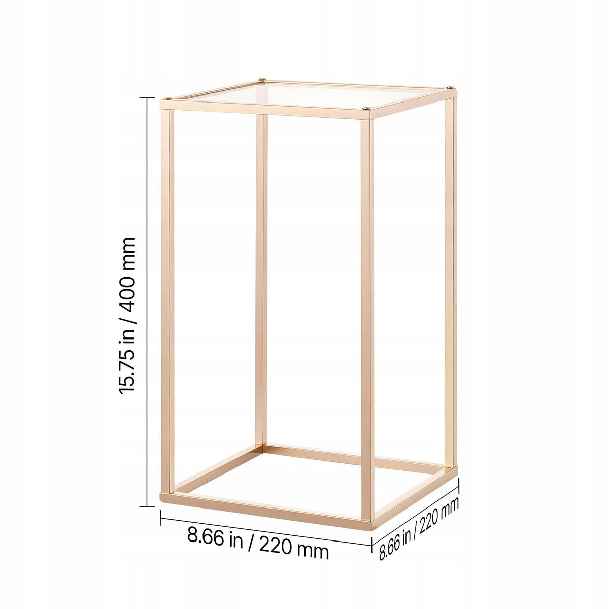 PROFESSIONAL VEVOR WEDDING FLOWER STAND 10 PCS 220X220X400 MM GOLD