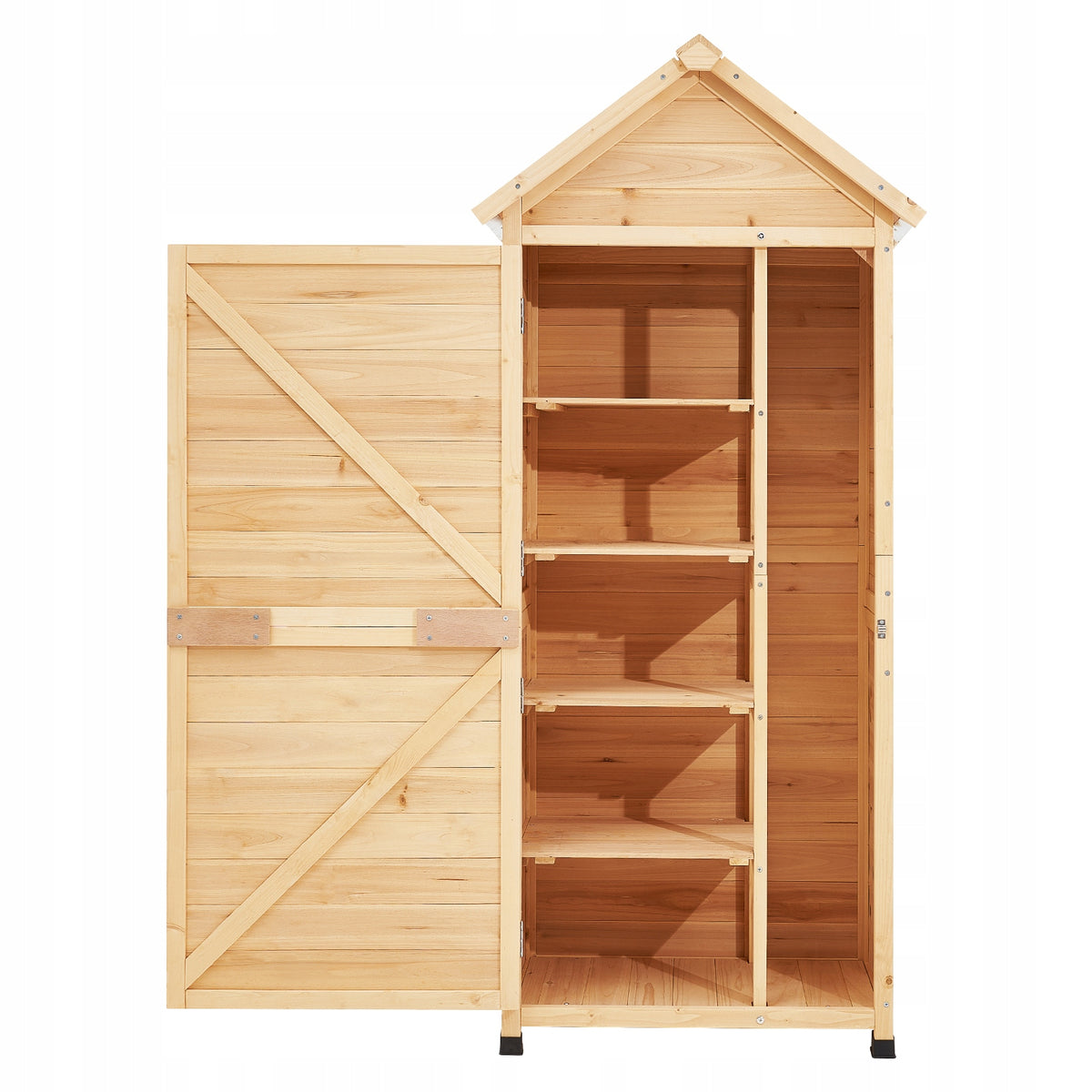 VEVOR GARDEN SHED 710X455X1600MM WOODEN GARDEN CABINET ROBUST