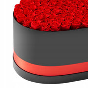 VEVOR 100 EVERLASTING ROSES IN HEART BOX ROMANTIC GIFT RED BOUQUET