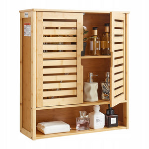 VEVOR Bathroom Wall Cabinet with 2 Doors and Adjustable Shelves, Strong