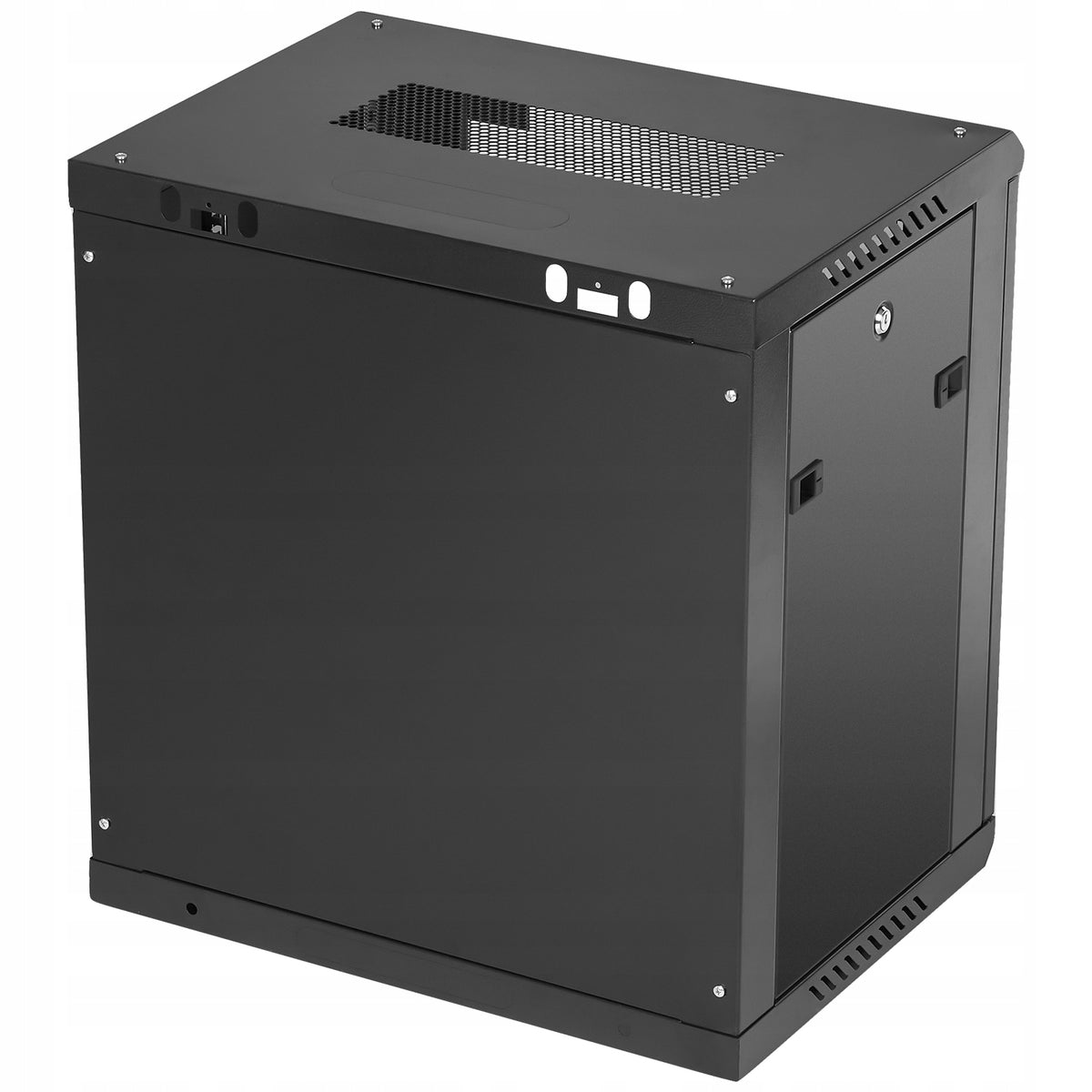 VEVOR 12U Wall Mount Network Server Cabinet Strong Stable Lock Black