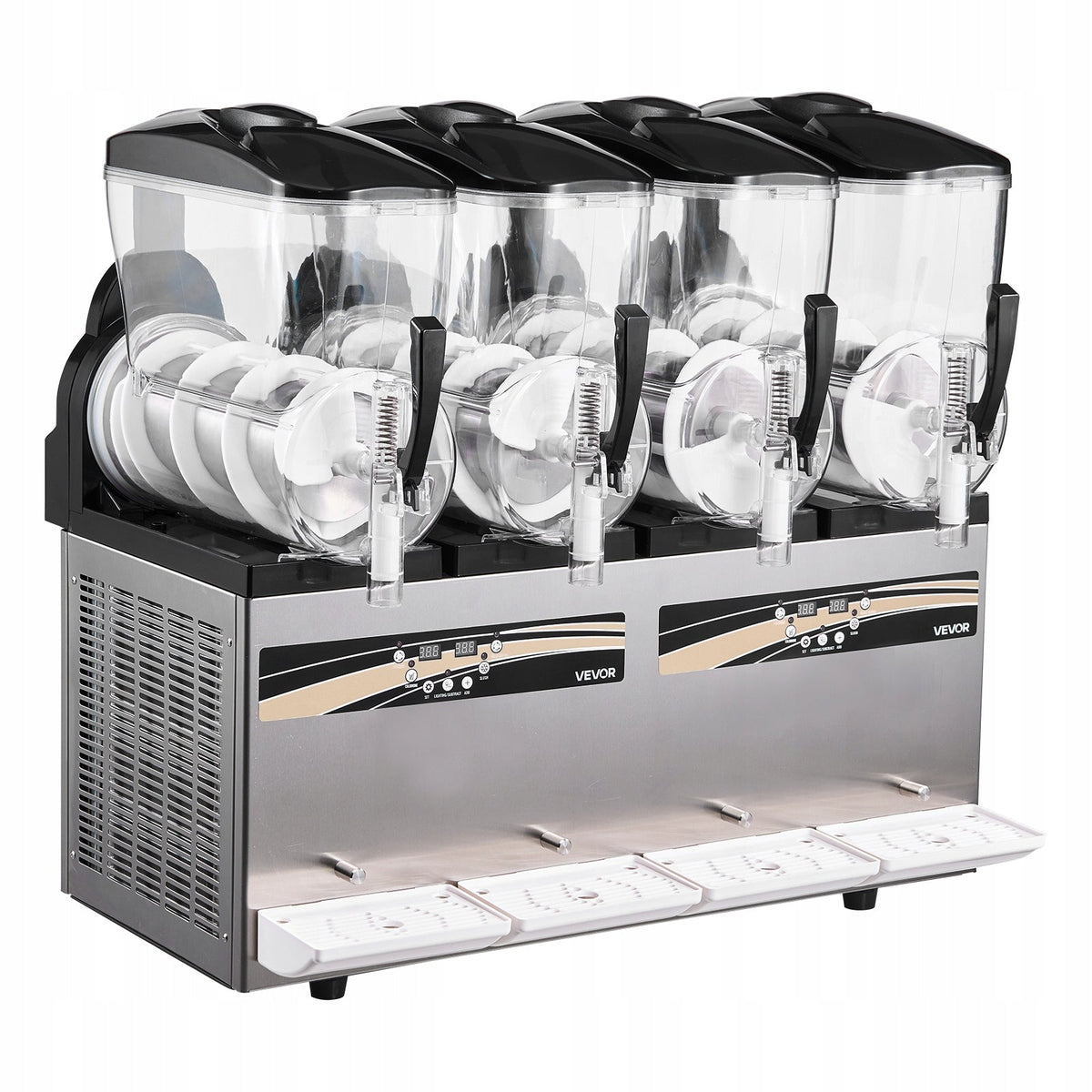 PROFESSIONAL VEVOR 4 X 12L 1650W CRUSHED ICE MACHINE WITH REGULATION