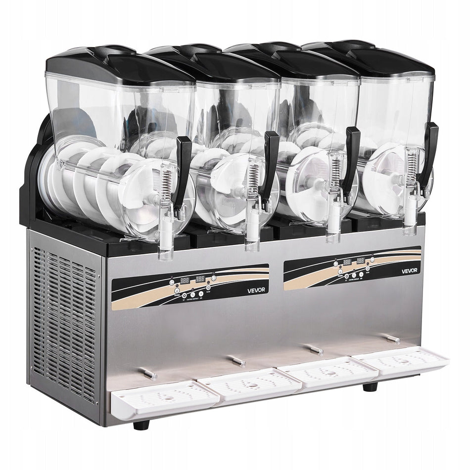 PROFESSIONAL VEVOR 4 X 12L 1650W CRUSHED ICE MACHINE WITH REGULATION