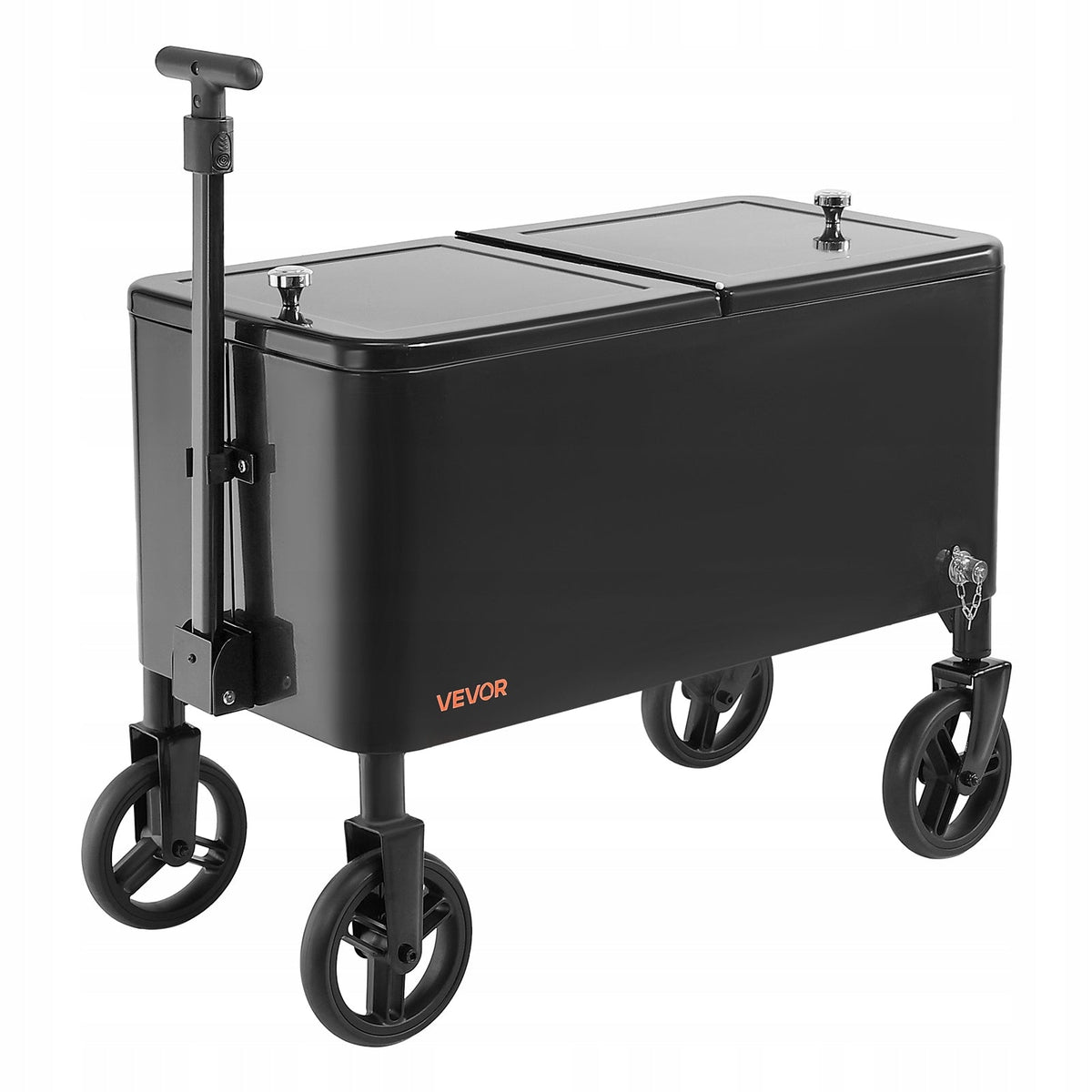 VEVOR COOLER CART 75.71L FOR DRINKS UP TO 50 BOTTLES 110 CANS DURABLE