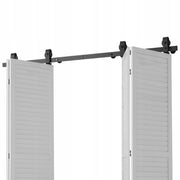 VEVOR 76 Professional Barn Door Hardware Kit Black 150KG
