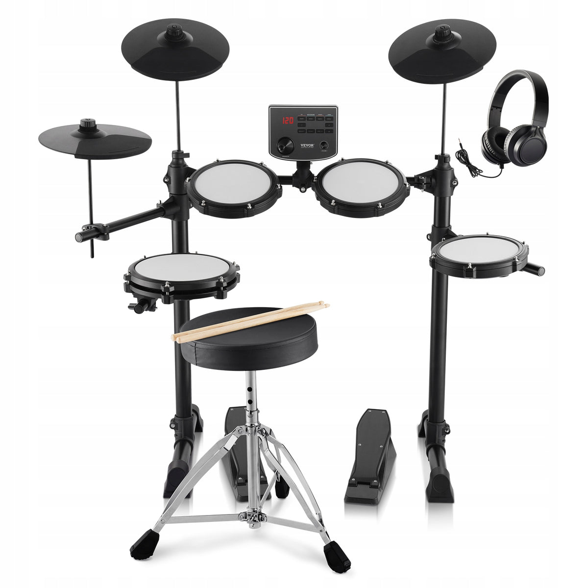 VEVOR ELECTRONIC DRUM SET 15 KITS 150 SOUNDS USB MIDI