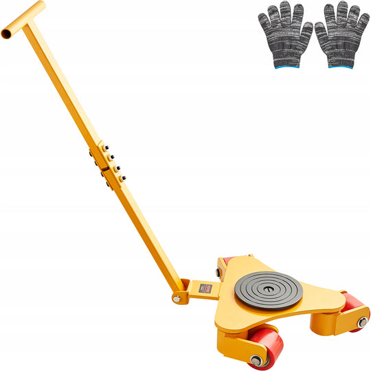 VEVOR 3T TRANSPORT TROLLEY SOLID WITH HANDLE AND 3 PU 360 WHEELS