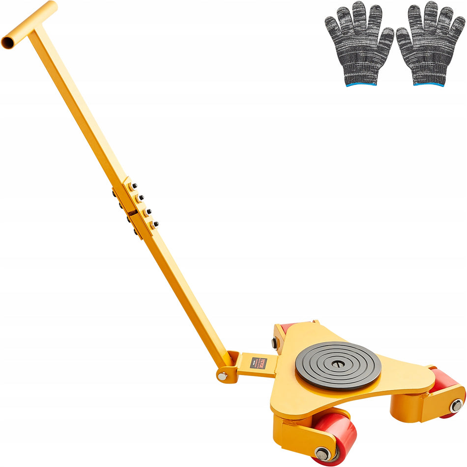 VEVOR 3T TRANSPORT TROLLEY SOLID WITH HANDLE AND 3 PU 360 WHEELS