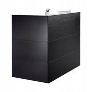 RECEPTION DESK VEVOR RECEPTION COUNTER L-SHAPED DRAWER STORAGE BLACK