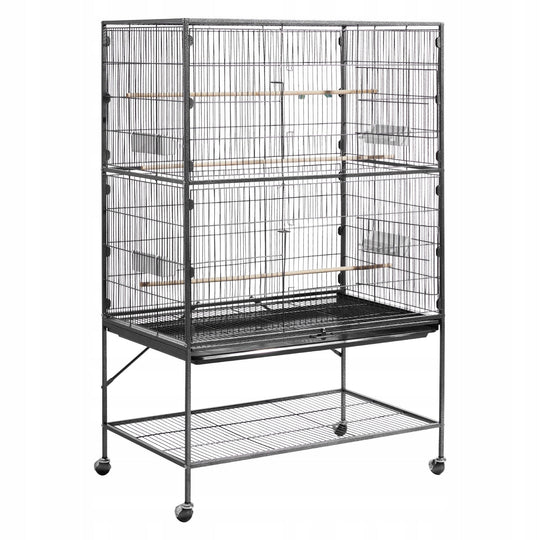 VEVOR PROFESSIONAL BIRD CAGE 930X580X1510 MM WROUGHT IRON AVIARY