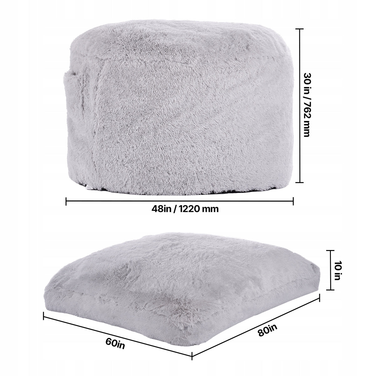 VEVOR FOLDABLE CHAIR WITH BEAN BAG FUNCTION AND MATTRESS LIGHTWEIGHT AND COMFORTABLE