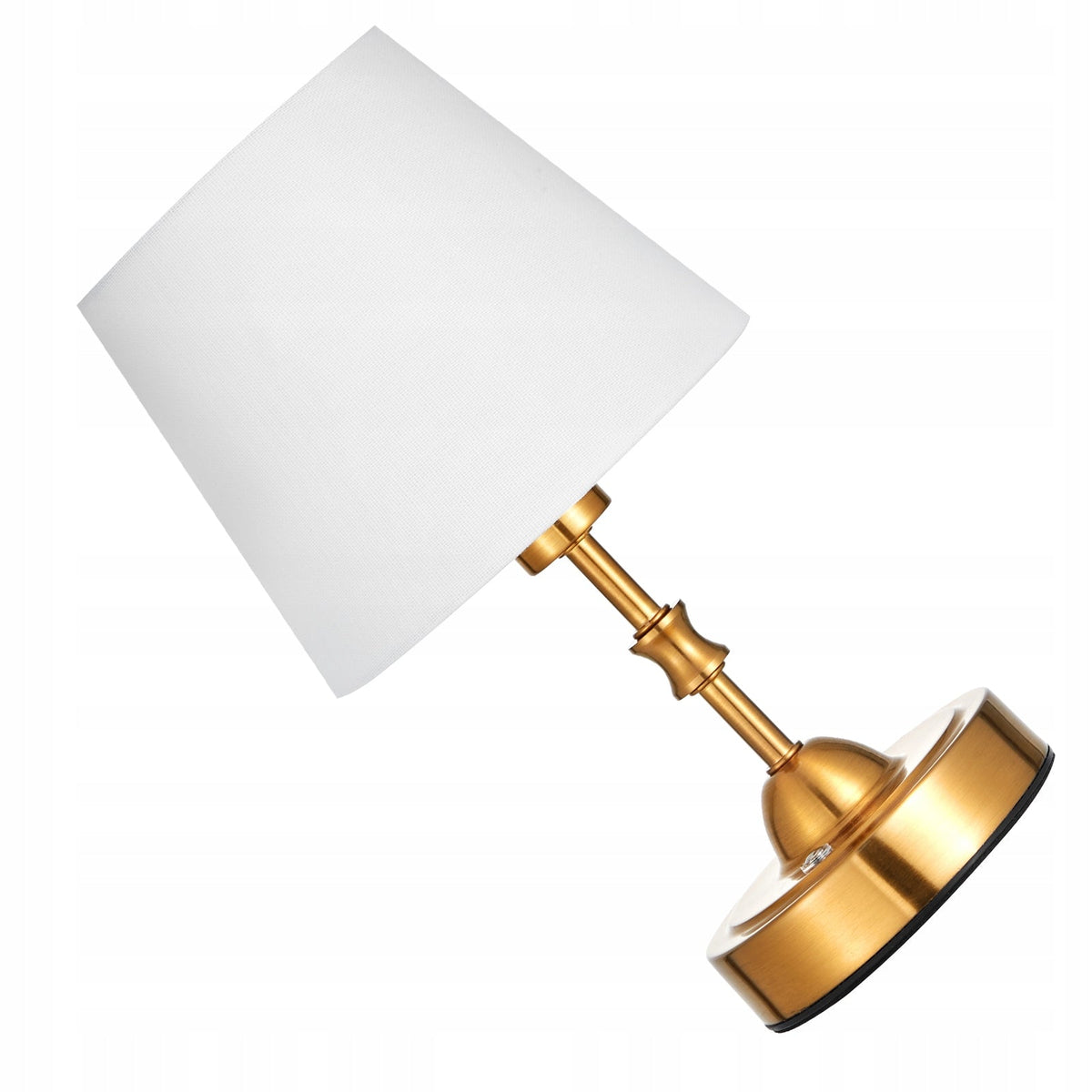 VEVOR CORDLESS TABLE LAMP WITH FABRIC SHADE 3 BRIGHTNESS LEVELS