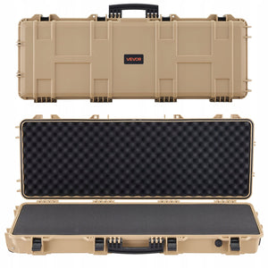VEVOR HARD RIFLE CASE IP67 WATERPROOF HEAVY-DUTY WITH WHEELS