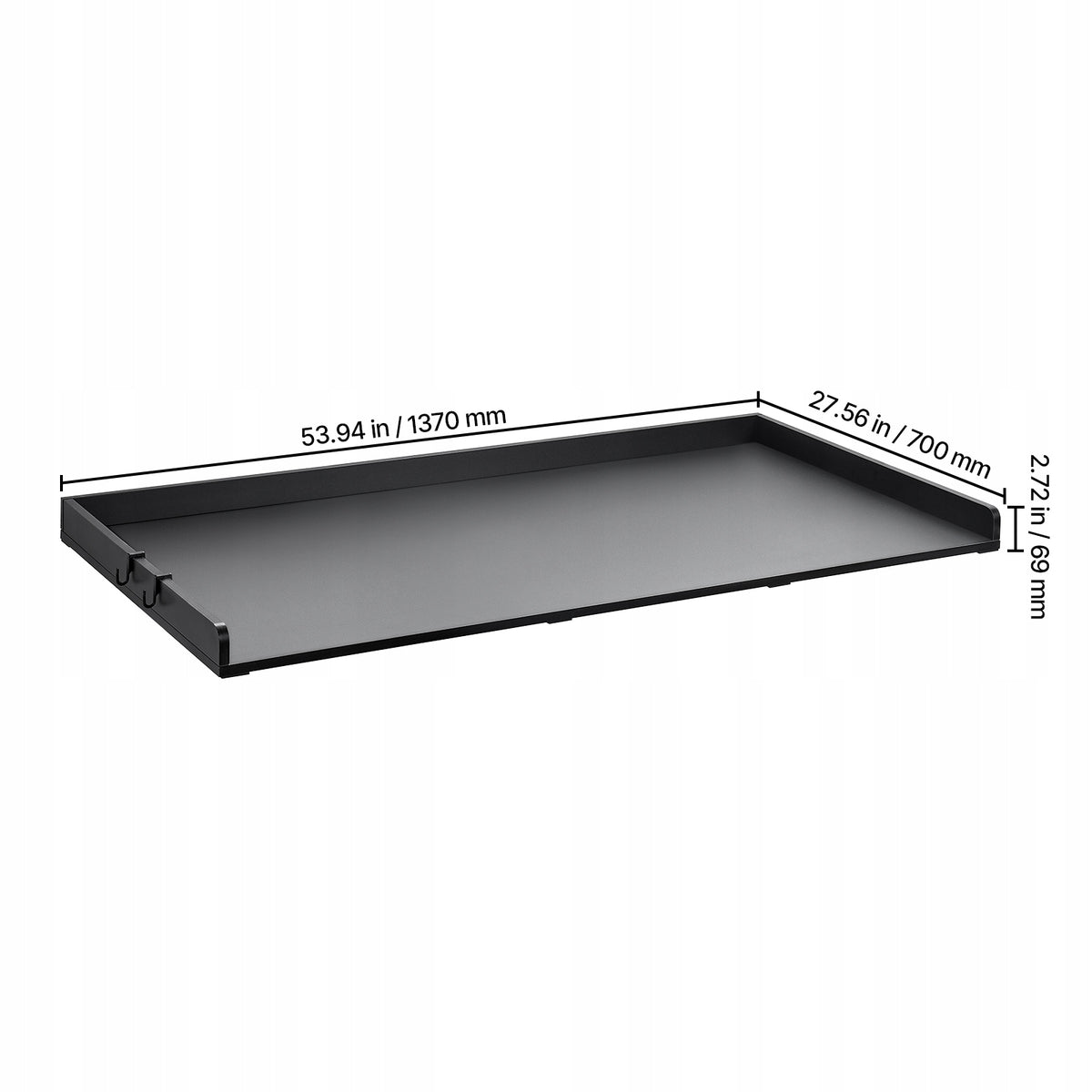 VEVOR WOODEN WORKTOP FOR WASHER AND DRYER 1370X700X69MM PREMIUM BLACK